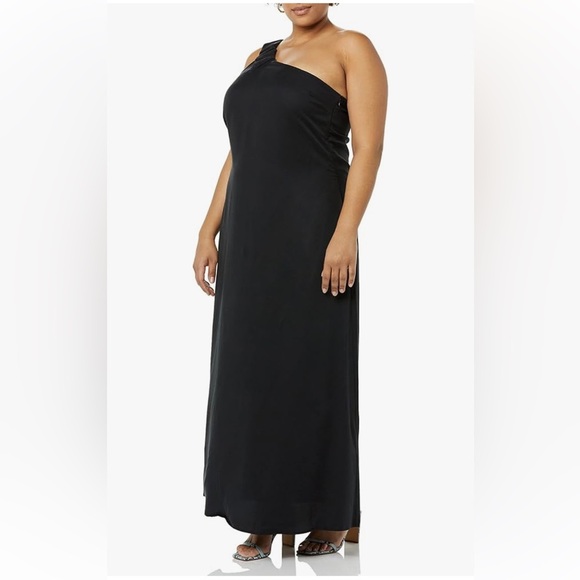 TEREA Dresses & Skirts - TEREA Women's Sylvie One Shoulder Maxi Dress  jet black Large